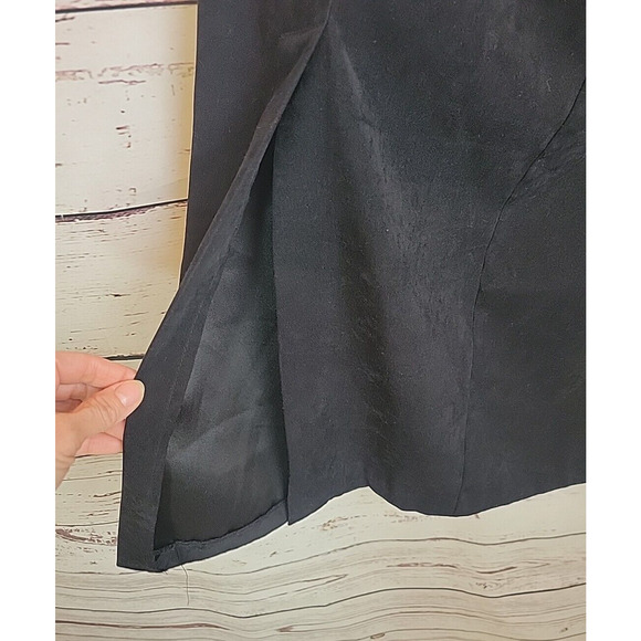 Croft & Barrow Black Straight Side Slit Career Casual Midi Skirt Women's Size 10 - Picture 8 of 11